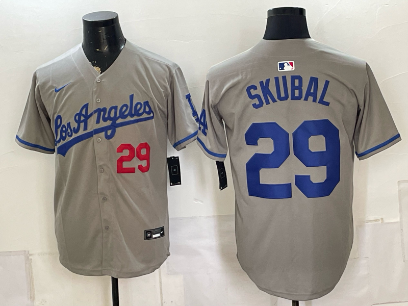 men Los Angeles Dodgers #29 Skubal grey Game 2026 Nike MLB Jersey 0807005->boston red sox->MLB Jersey